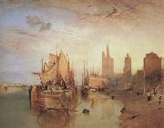Joseph Mallord William Turner Cologne,the arrival lf a pachet boat;evening (mk31) Sweden oil painting artist